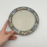 Blue Bird Rimmed Plate (Large) [MK9b]