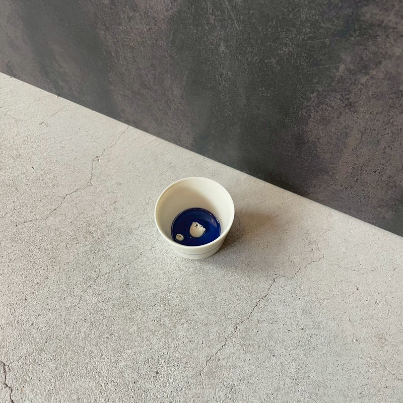 Polar Bear Kumagoro Sake Cup No.3 | Rakudo (Tada Seizo)