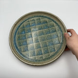 Mandarin orange ash glaze plate [99]