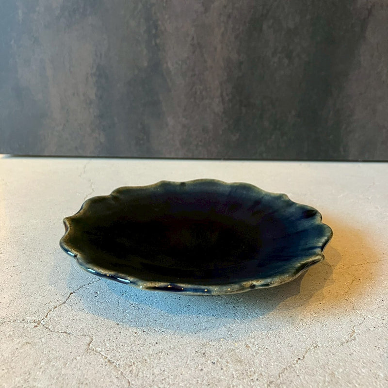 青輪花皿【TA4】