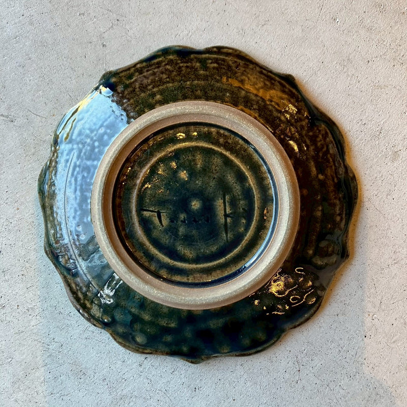 青輪花皿【TA4】