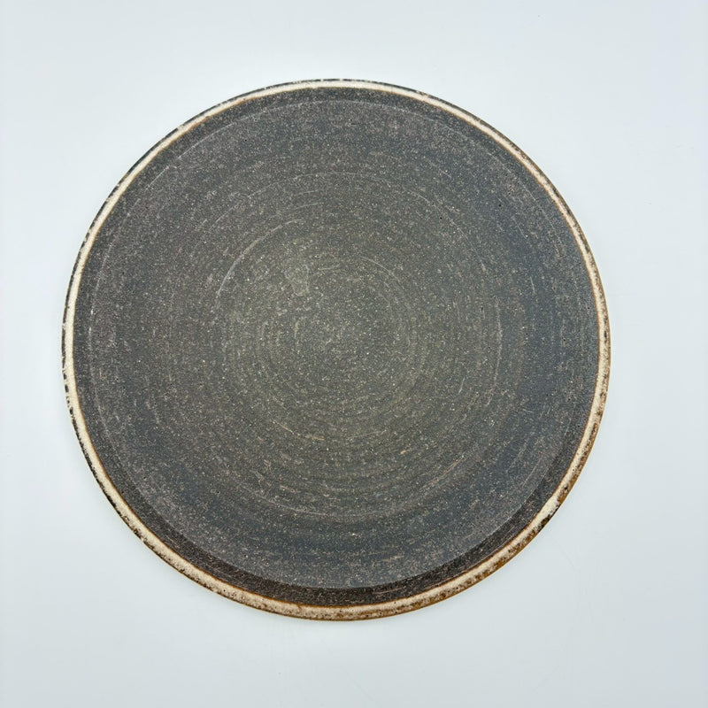 しのぎ 陶板 8寸 白｜作家 山本雅則（信楽焼） – nokaze｜陶器、和