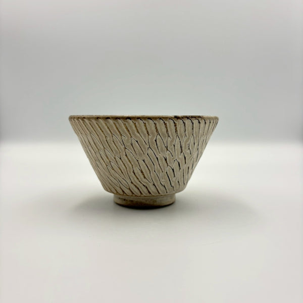 しのぎ 飯碗 小 白｜作家 山本雅則（信楽焼） – nokaze｜陶器、和食器