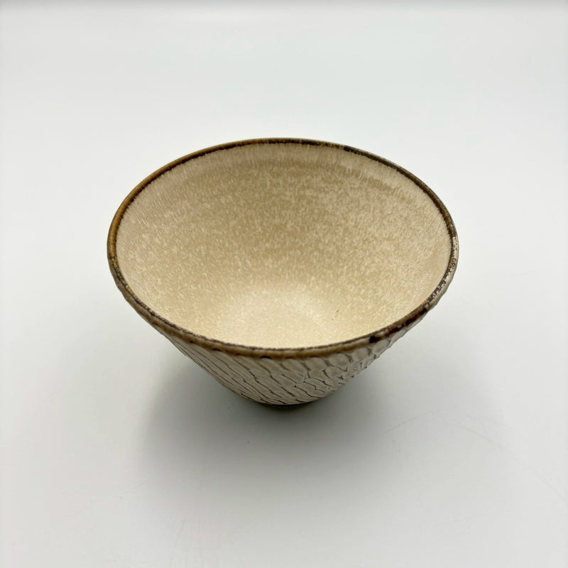 しのぎ 飯碗 小 白｜作家 山本雅則（信楽焼） – nokaze｜陶器、和食器