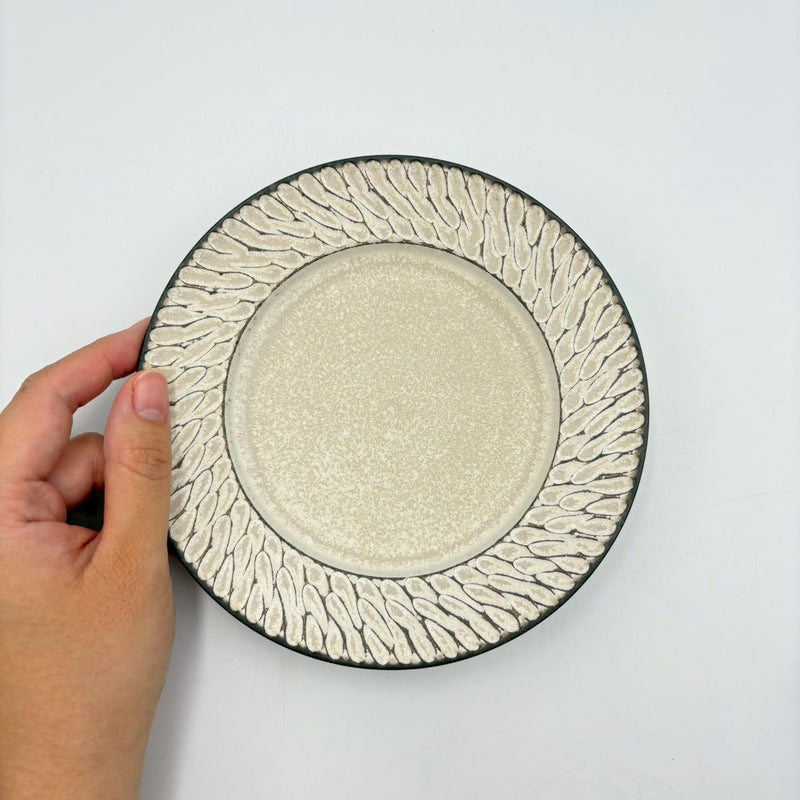 ミリヤ リム皿5寸 しのぎ リム平皿 5寸 白【YM 6】 – nokaze｜陶器、和食器、うつわの通販