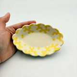 ミモザ　はな楕円深皿S【ホンゴウ15】