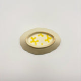 ミモザ　はな楕円深皿S【ホンゴウ15】