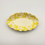 ミモザ　はな楕円深皿M【ホンゴウ16】
