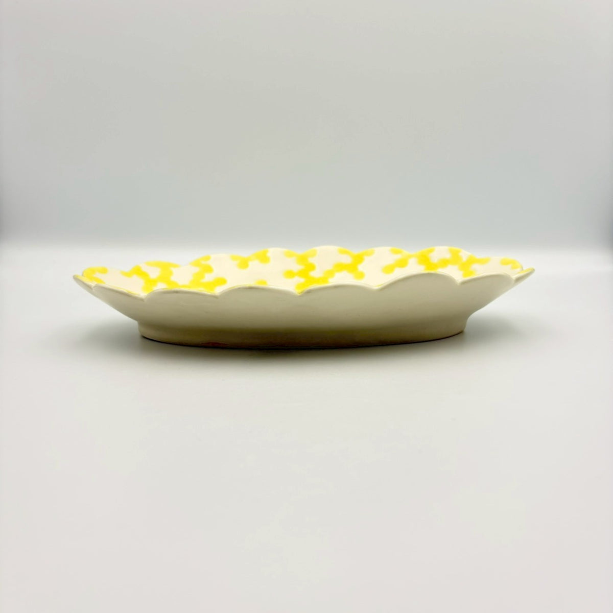 ミモザ はな楕円深皿L｜本郷里奈 – nokaze｜陶器、和食器、うつわの通販