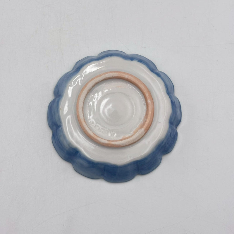 染付小花紋 輪花豆豆皿｜jiucasca 前田 麻美 – nokaze｜陶器、和食器