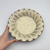 Yellow Brush Flower Plate, 8 inch [Old 123]