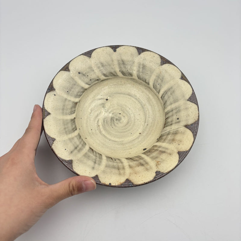 黄刷毛 花浅鉢 6寸｜古谷製陶所（信楽） – nokaze｜陶器、和食器