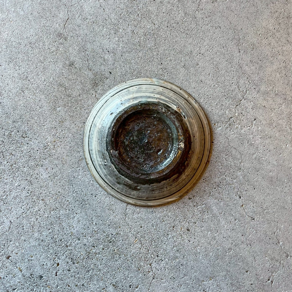 三島 4寸皿 ガス｜作家 額賀 円也 – nokaze｜陶器、和食器、うつわの通販