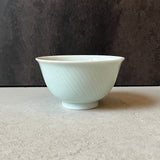 青白磁しのぎ　飯碗・大【小林哲也14-1】