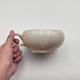 たて鉄線　手付丸形スープカップ【古14】