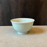 青白磁しのぎ　飯碗・中【小林哲也15-2】