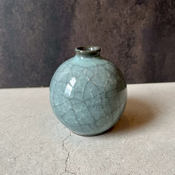 青瓷　花器【155】