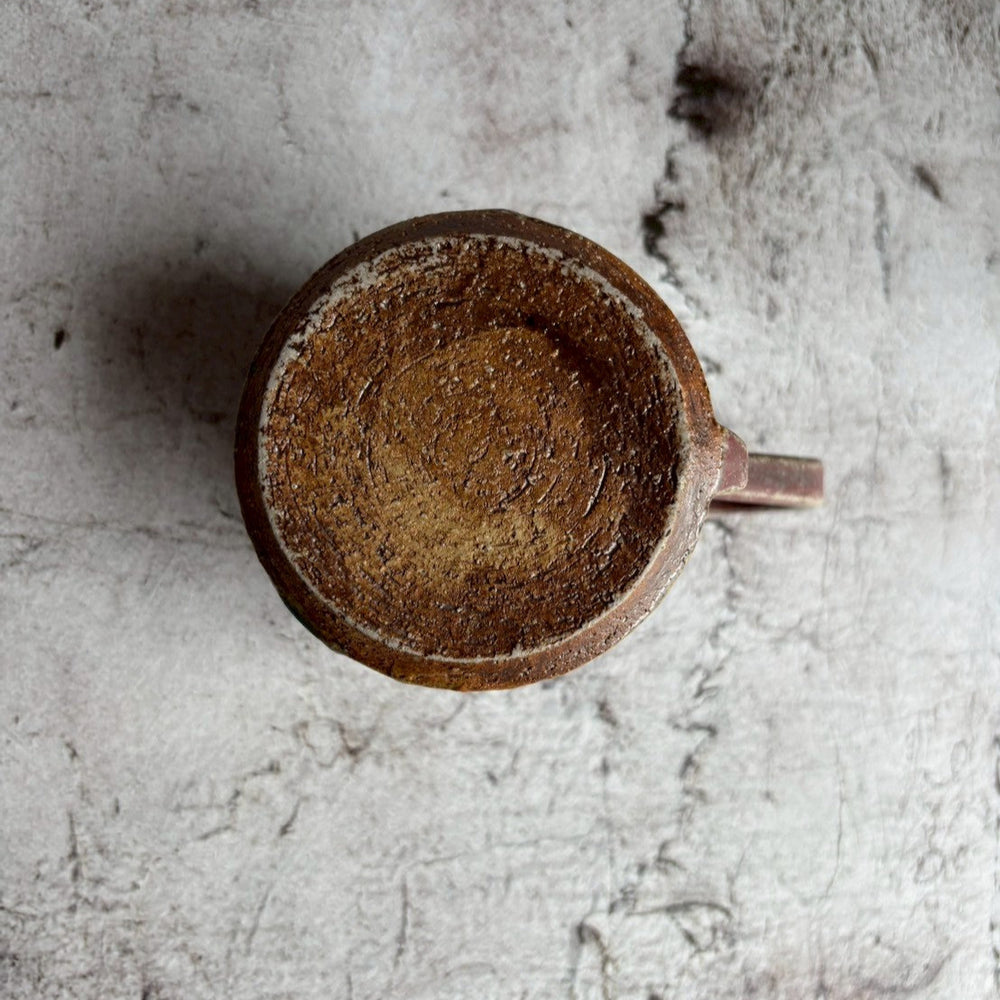 上手マグ 青B｜作家 藤原純（信楽焼） – nokaze｜陶器、和食器、うつわ