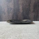 Carbonized grilled square bowl