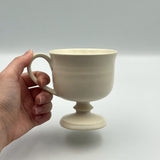 玉脚コーヒーカップ　白【yoshida pottery1】
