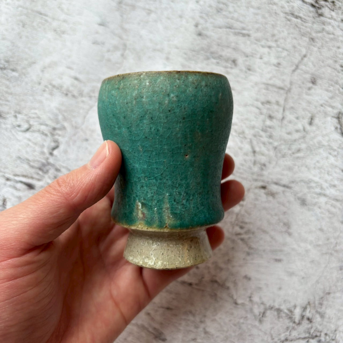 湯呑み S 青 ｜作家 藤原純（信楽焼） – nokaze｜陶器、和食器、うつわ