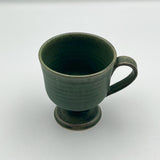 玉脚コーヒーカップ　緑【yoshida pottery2】