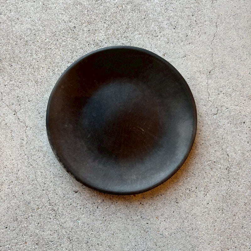 炭化焼き締め　５寸皿【石川2a】