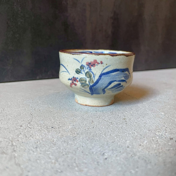 絵付盃（花）｜TATA Pottery