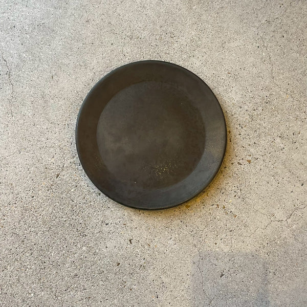 炭化焼き締め　５寸皿【石川2c】