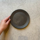 炭化焼き締め　５寸皿【石川2c】