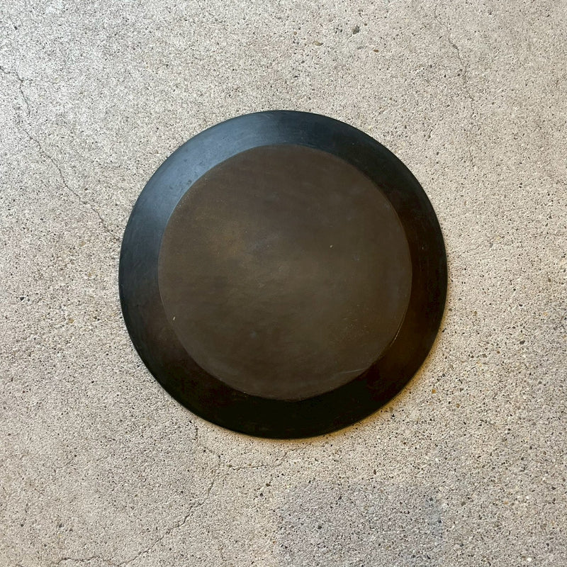 炭化焼き締め　５寸皿【石川2c】