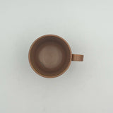 玉脚コーヒーカップ　茶【yoshida pottery3】
