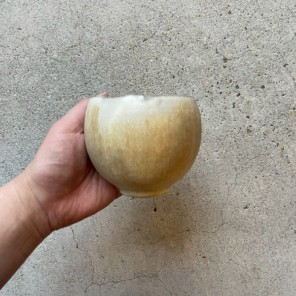 灰釉丸湯呑み【石井4】