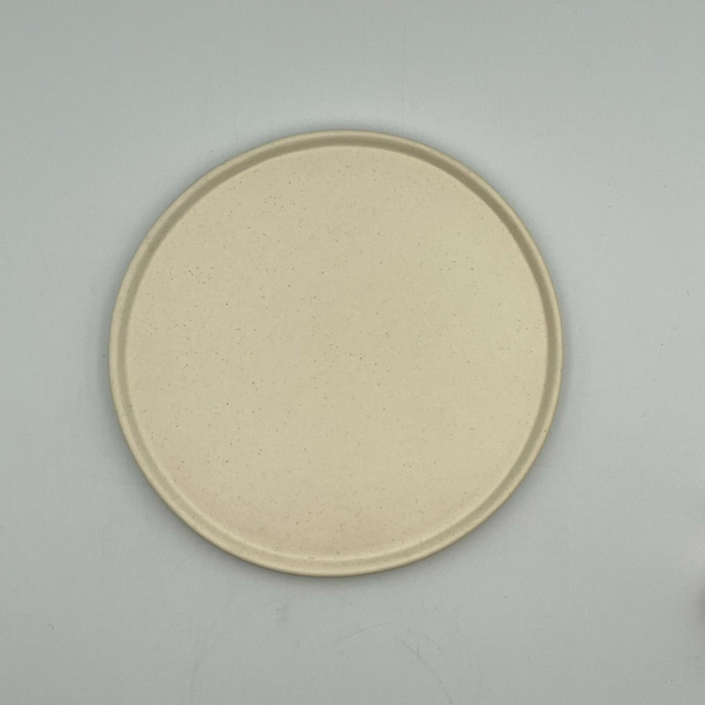 nagi plate マット白｜yoshida pottery – nokaze｜陶器、和食器