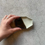 [Photography Used / 10% Off] Korean Karatsu Octagonal Small Plate | Kentaro Kiln (Karatsu Ware)