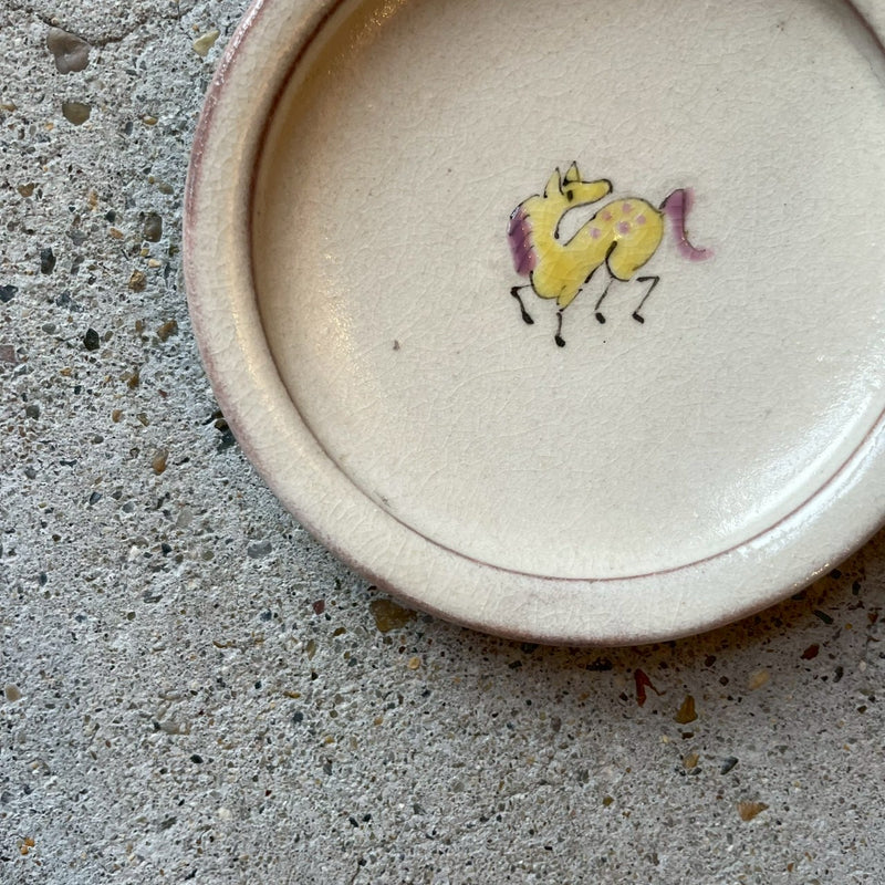 色絵うま豆皿【石井8b】