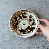 錆絵葉かんむり文５寸皿【石井9】