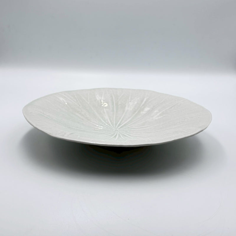 灰青釉 蓮の葉8寸皿｜jiucasca 前田 麻美 – nokaze｜陶器、和食器