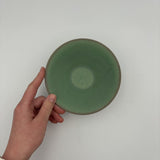 微細結晶緑釉朝顔鉢 S【和田山 D12-2】