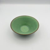 微細結晶緑釉朝顔鉢 S【和田山 D12-2】