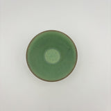 微細結晶緑釉朝顔鉢 S【和田山 D12-2】