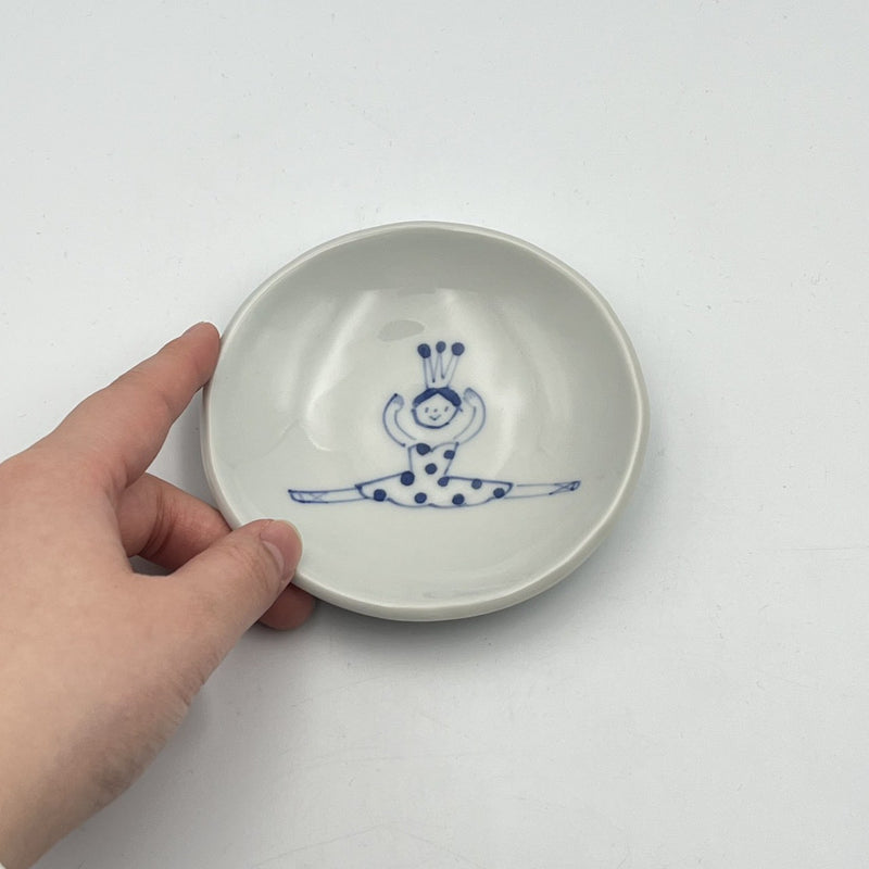 バレリーナ 丸小皿｜砥部焼 森陶房 – nokaze｜陶器、和食器、うつわの通販