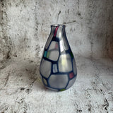 Artist Saburo Glass Vase Colorful Navy 