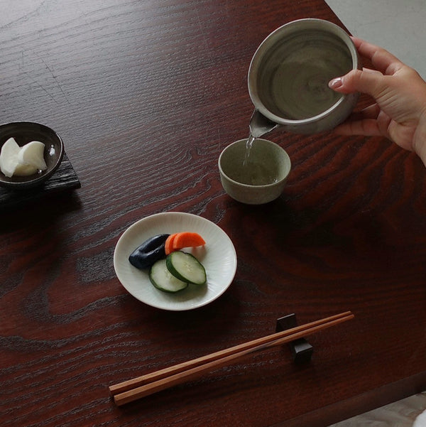 [Used for photography / 10% off] Powdered sake cup | Artist Rui Mito (Karatsu ware)
