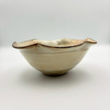 6-inch flower bowl with coarse rim and powdered finish | Furuya Pottery (Shigaraki ware, pottery)