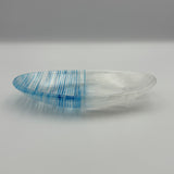 line glass oval plate [etrak glass4-1]