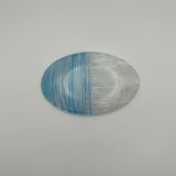 line glass oval plate [etrak glass4-1]