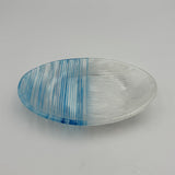 line glass oval plate [etrak glass4-1]