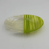 line glass oval plate [etrak glass4-2]