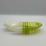 line glass oval plate [etrak glass4-2]